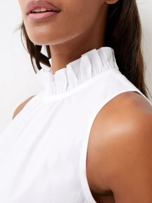 Rhodes Poplin Peplum Top