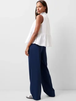 Rhodes Poplin Peplum Top