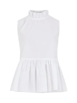 Rhodes Poplin Peplum Top