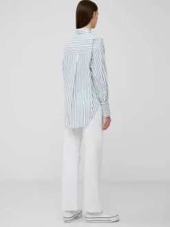 Rhodes Poplin Sleeve Detail Shirt