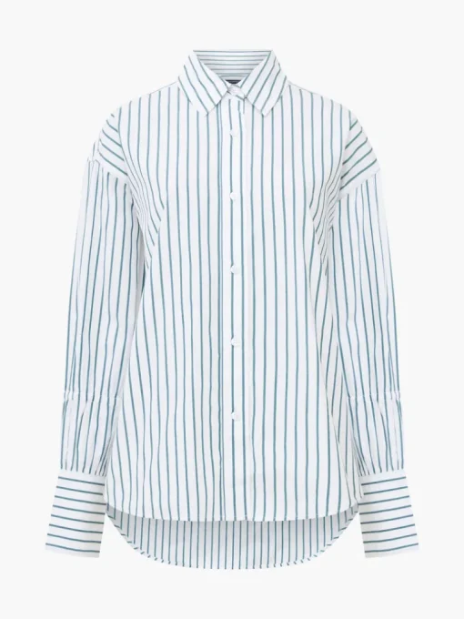 Rhodes Poplin Sleeve Detail Shirt