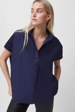 Rhodes Poplin Sleeveless Popover Shirt