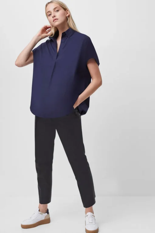 Rhodes Poplin Sleeveless Popover Shirt