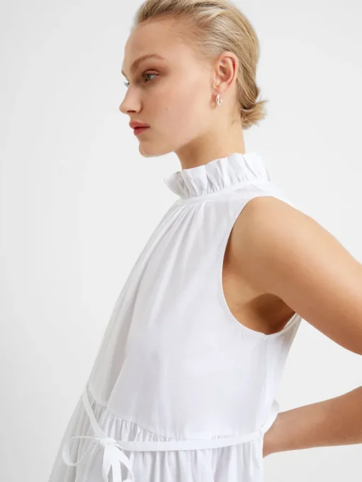 Rhodes Poplin Sleeveless Tiered Mini Dress