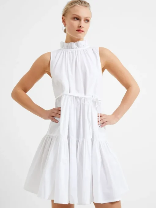 Rhodes Poplin Sleeveless Tiered Mini Dress