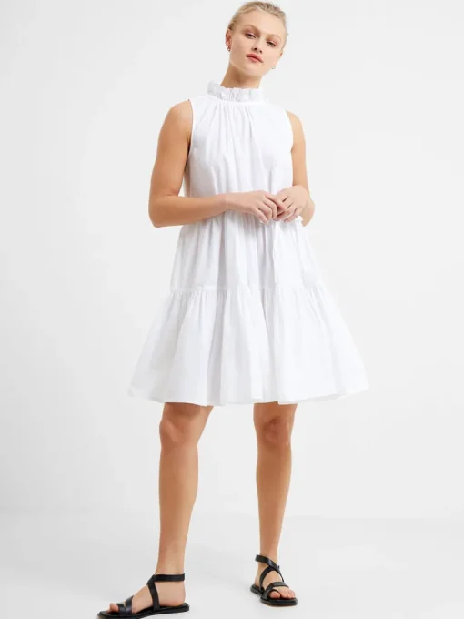 Rhodes Poplin Sleeveless Tiered Mini Dress
