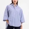 Rhodes Poplin Stripe Popover Shirt