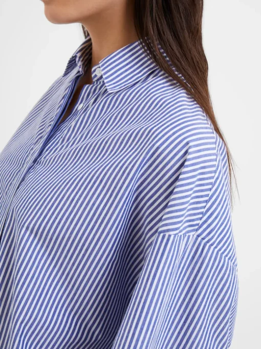 Rhodes Poplin Stripe Popover Shirt