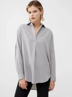 Rhodes Recycled Crepe Popover Shirt