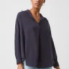 Rhodes Recycled Crepe Popover Shirt