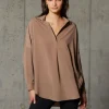 Rhodes Recycled Crepe Popover Shirt