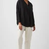Rhodes Recycled Crepe Popover Shirt
