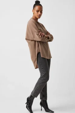 Rhodes Recycled Crepe Popover Shirt