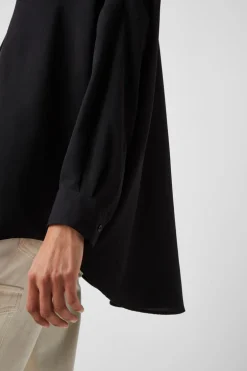 Rhodes Recycled Crepe Popover Shirt