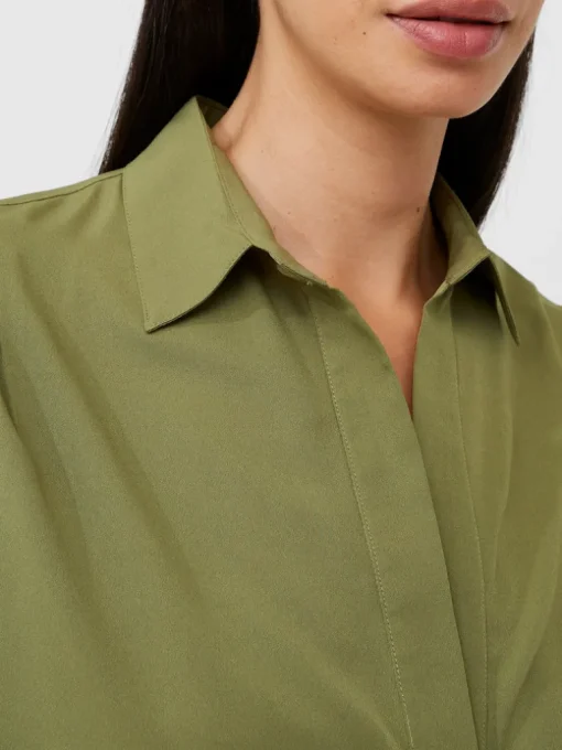 Rhodes Recycled Crepe Popover Shirt