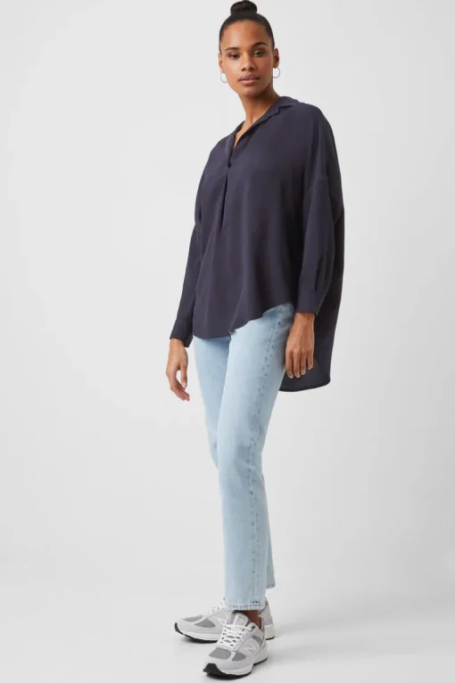 Rhodes Recycled Crepe Popover Shirt