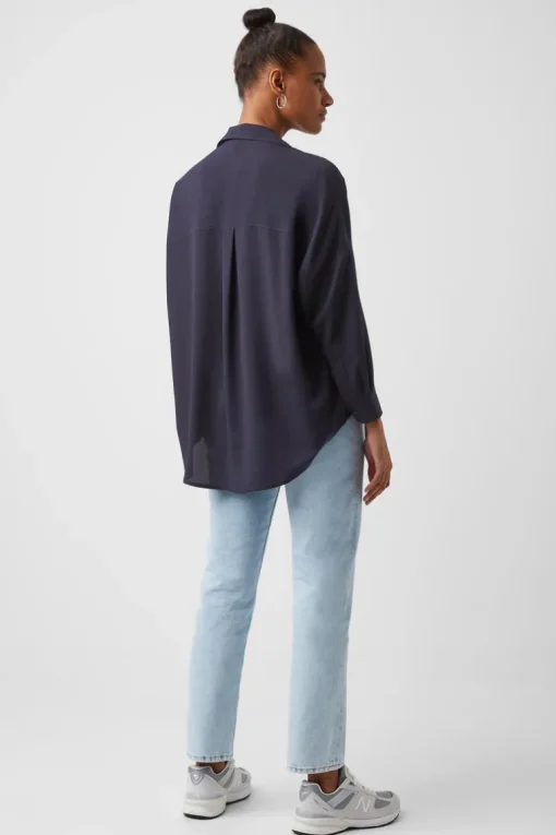 Rhodes Recycled Crepe Popover Shirt