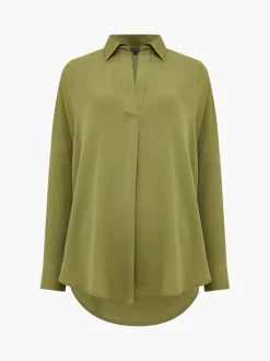 Rhodes Recycled Crepe Popover Shirt