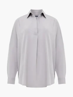 Rhodes Recycled Crepe Popover Shirt