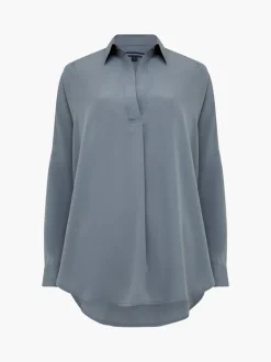 Rhodes Recycled Crepe Popover Shirt