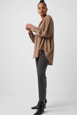 Rhodes Recycled Crepe Popover Shirt
