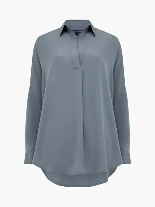 Rhodes Recycled Crepe Popover Shirt