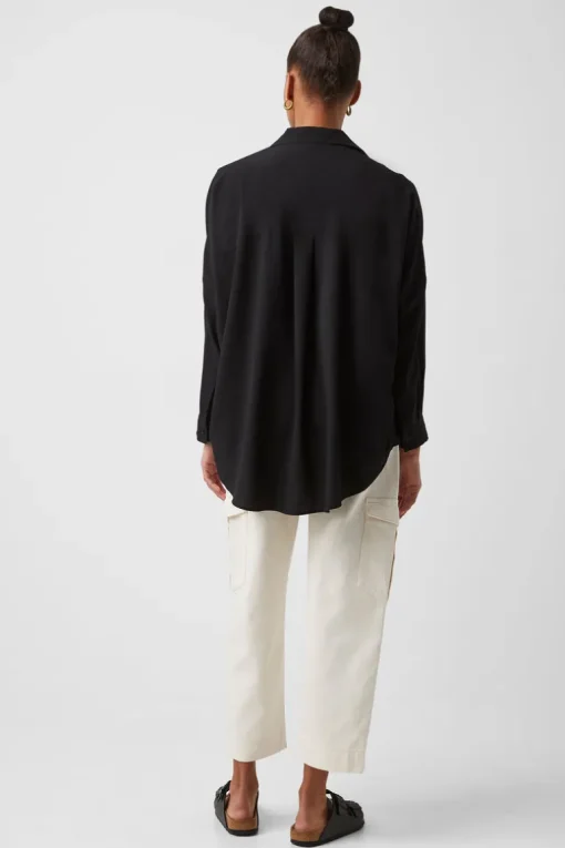 Rhodes Recycled Crepe Popover Shirt