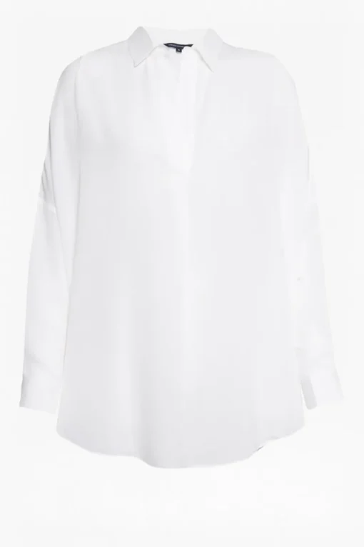 Rhodes Recycled Crepe Popover Shirt