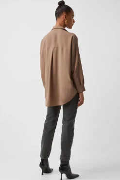 Rhodes Recycled Crepe Popover Shirt