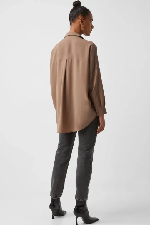 Rhodes Recycled Crepe Popover Shirt