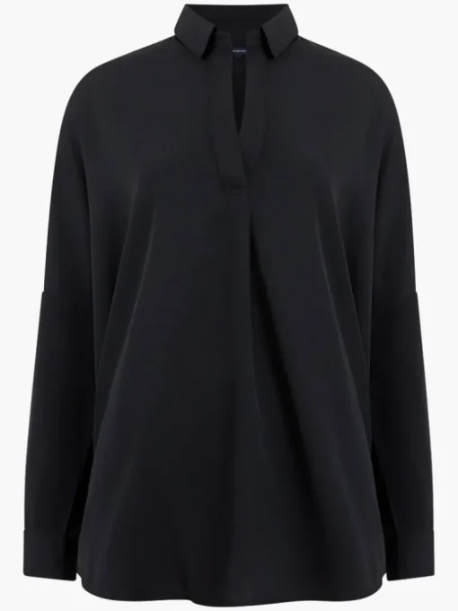 Rhodes Recycled Crepe Popover Shirt