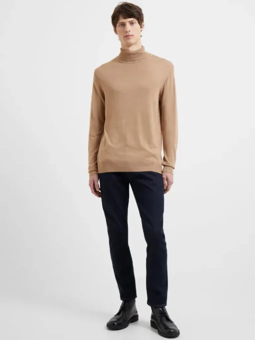 Roll Neck Knit Long Sleeve Top