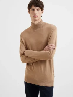 Roll Neck Knit Long Sleeve Top