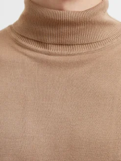 Roll Neck Knit Long Sleeve Top