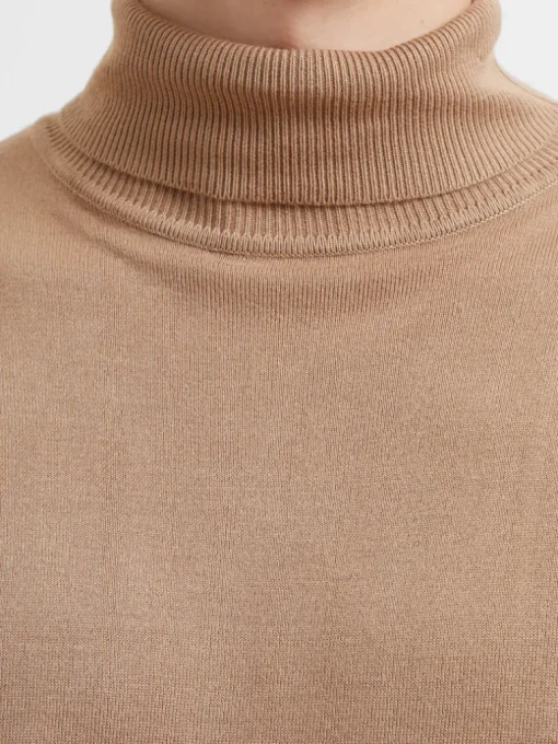 Roll Neck Knit Long Sleeve Top