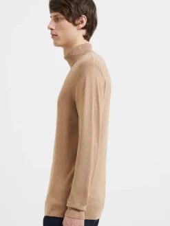 Roll Neck Knit Long Sleeve Top