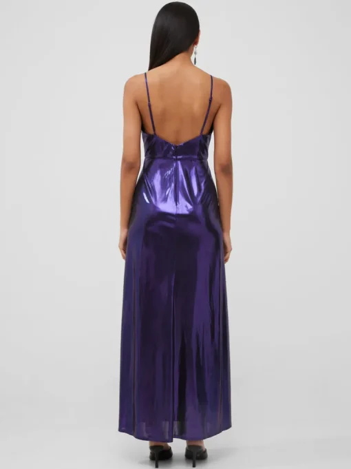 Ronja Liquid Metal Strappy Slip Dress