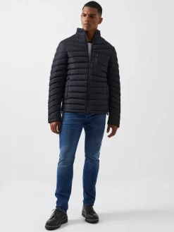 Row Funnel Neck Puffer Jacket