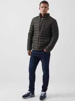 Row Funnel Neck Puffer Jacket