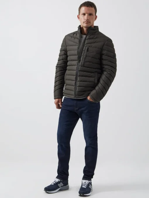 Row Funnel Neck Puffer Jacket