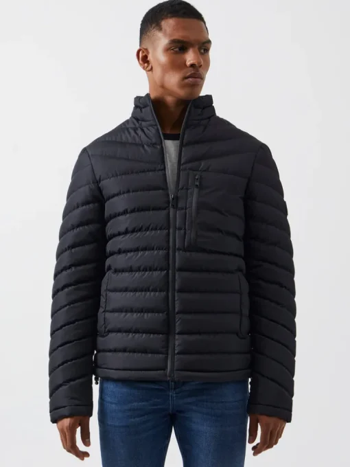 Row Funnel Neck Puffer Jacket