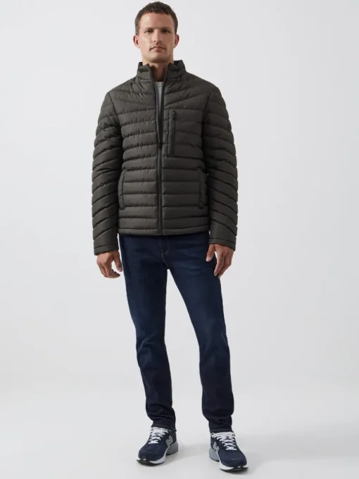 Row Funnel Neck Puffer Jacket