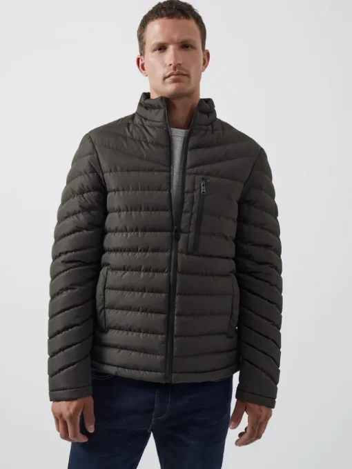 Row Funnel Neck Puffer Jacket