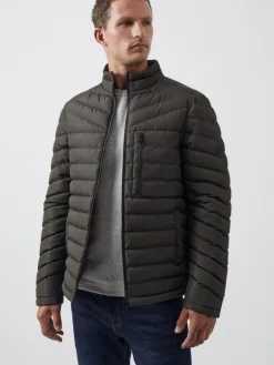 Row Funnel Neck Puffer Jacket