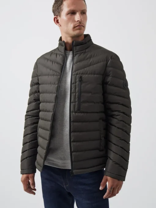 Row Funnel Neck Puffer Jacket