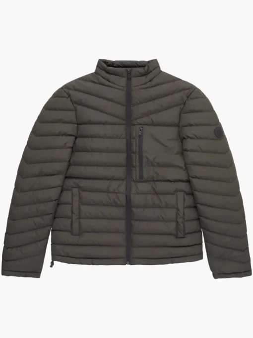 Row Funnel Neck Puffer Jacket