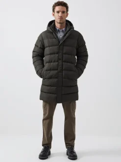Row Hooded Puffer Parka Coat