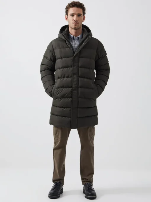 Row Hooded Puffer Parka Coat