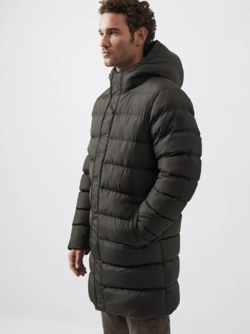 Row Hooded Puffer Parka Coat