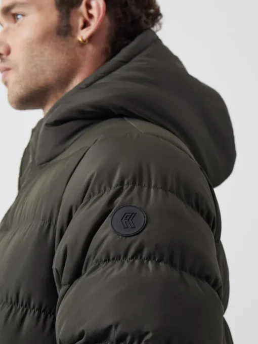 Row Hooded Puffer Parka Coat